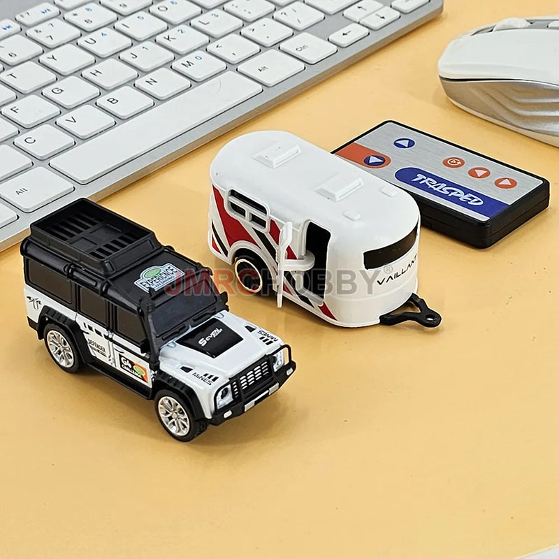 Mini Truck de Controle Remoto com Trailer 1:64