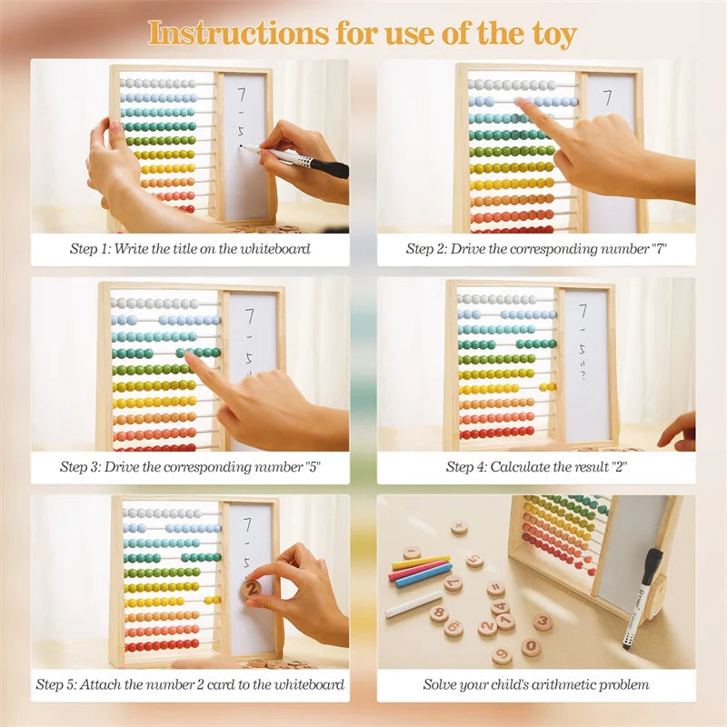 Jogos de madeira para estimulo Montessori. Abaco e Pescaria